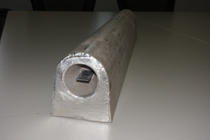 Ânodo material Rod do aquecedor de água da liga do magnésio com tomada de aço inoxidável NPT 3/4&quot;