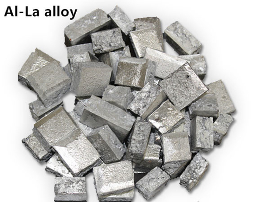 Liga de alumínio de LaAl da liga do lantânio, liga de terra rara de alumínio para hardners