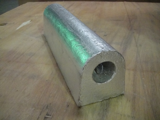 Densidade 2,7 G/Cm3 Anodo Sacrificial de Alumínio Sistemas de Proteção contra Corrosão de Longa Duração ALZNIN