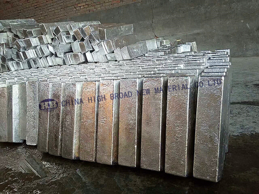 O lingote de alumínio da liga mestra AlYb10 do magnésio do Ytterbium é usado no mundo inteiro