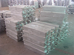 Ânodo de alumínio sacrificial da liga MIL-A-24779 para plataformas da produção