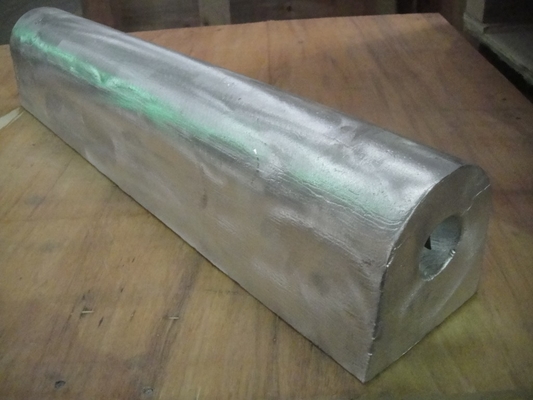Liga de alumínio do ânodo do magnésio sacrificial feito sob encomenda do lingote PC ICCP para a construção de Heater Treater Offshore Onshore Steel