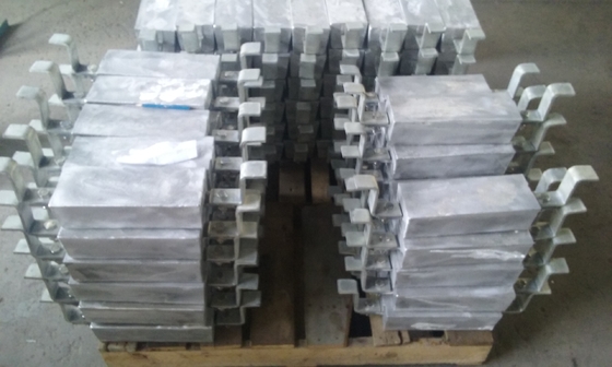 Liga de alumínio do ânodo do magnésio sacrificial feito sob encomenda do lingote PC ICCP para a construção de Heater Treater Offshore Onshore Steel
