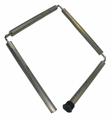 19 mm de liga de alumínio Compacta Rod Anode 3/4 NPT 450 mm Design de eficiência espacial para condensador compacto