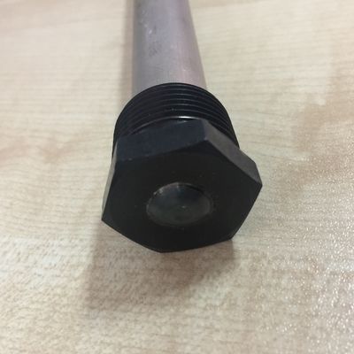 19 mm de liga de alumínio Compacta Rod Anode 3/4 NPT 450 mm Design de eficiência espacial para condensador compacto