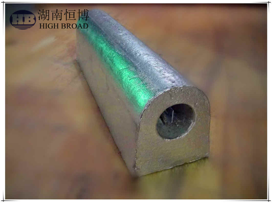 Categoria do ânodo AZ63C M1C H 1 do magnésio da proteção catódica usada na construção de aço enterrada