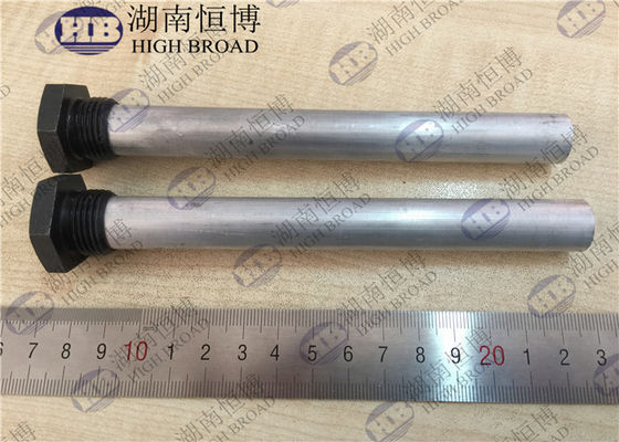 Haste de Ânodo de Liga de Alumínio de 21mm e 3 Segmentos com Design de Montagem por Parafuso de 1000mm para Caldeira Comercial