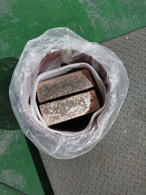 Liga Mestra de Alumínio Cobre AlCu Lingote com Teor de Cu de 10-50% para Refinamento de Grão