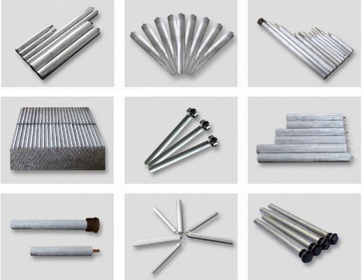 Haste de Ânodo de Liga de Alumínio de 21mm e 3 Segmentos com Design de Montagem por Parafuso de 1000mm para Caldeira Comercial
