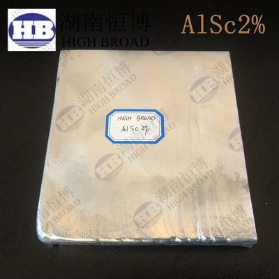Aerospace Grade Aluminum Scandium Master Alloy with 2% or 5% Scandium Content for High Performance Alloys