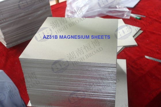 Material de placa lustrado superfície da folha Az31 Az31b Az61 da liga do magnésio do magnésio