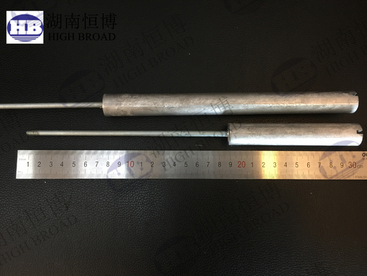 Zinc Alumínio AZ63 AZ31 Magnésio barras de ânodo 9mm-26mm Diâmetro resistente à corrosão maleável