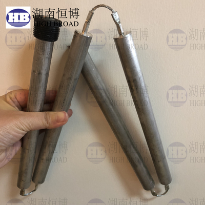 comprimento 44 Anodo de alumínio FLEX 44 com tampas de aço hexadecimal NPT 3/4