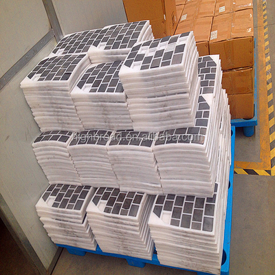 12x12 azulejos à prova de balas negros resistentes ao fogo A solução definitiva de piso interligado