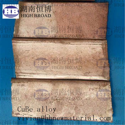Liga-mãe de cobre-berílio com 3% 4% 5% de teor de berílio para propriedades mecânicas aprimoradas