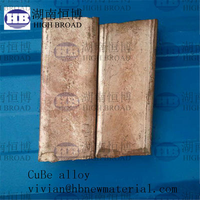 Liga-mãe de cobre-berílio com 3% 4% 5% de teor de berílio para propriedades mecânicas aprimoradas