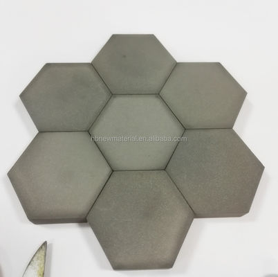 Placas de Cerâmica de Carbeto de Boro de Alta Resistência B4C Quadradas 100x100mm com Espessura de 3-8mm e Densidade de 2,4-2,65g/cm3