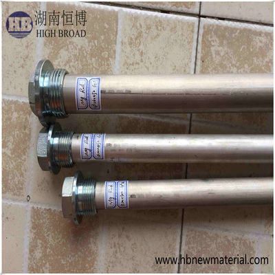 Haste de ânodo de magnésio de 32 polegadas com rosca BSP BSPT NPT 3/4" Certificada ISO9001:2008 para aquecedores de água