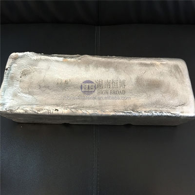 Lingote de liga matriz AlZn20% por grosso com peso de 6-8kgs para refinação de grão em ligas de alumínio