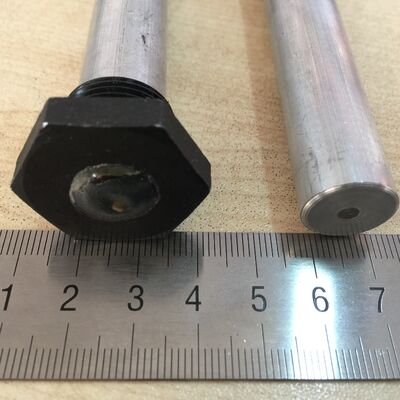 Haste de Ânodo de Magnésio AZ63 de 40 Polegadas com Plugue Hexagonal NPT de 3/4 para Prevenção de Ferrugem e Odor em Aquecedores de Água