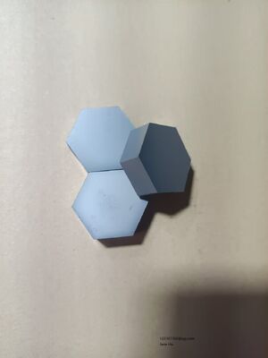 Chapa balística de carburo de silício NIJ Nível IV Capacidade de multi-choque Hexagonal 100x100mm inserção de placa cerâmica