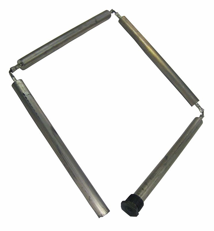 19 mm de liga de alumínio Compacta Rod Anode 3/4 NPT 450 mm Design de eficiência espacial para condensador compacto