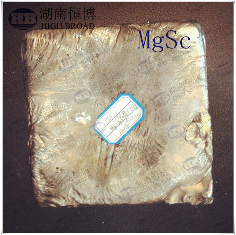 Magnesium Scandium Master Alloy Ingot with Customizable Scandium Content (2-10%) for Grain Refinement and Precipitation Strengthening