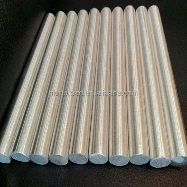 Barra redonda sólida de liga de magnésio HB-RB-20 AZ61A Diâmetro 20 mm para suporte de suporte do banco do trilho