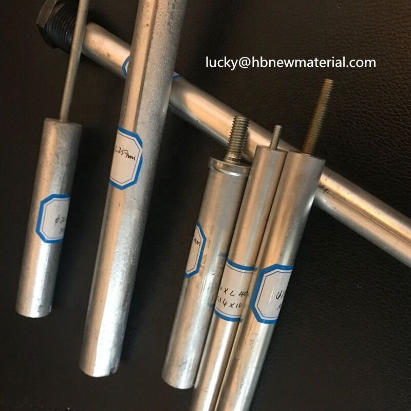 Barras de ânodo de aquecedor de água solar personalizadas para tanques de aço que fornecem alta resistência ao alongamento e proteção contra corrosão para otimizar a longevidade do tanque