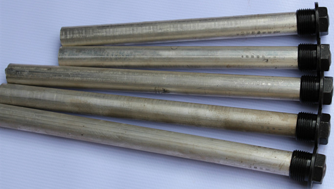 Varetas anódicas redondas extrudadas para aquecedor de água, Vareta anódica de alumínio para aquecedor de água, Vareta anódica para aquecedor de água se sacrifica para prevenir a corrosão dentro do tanque