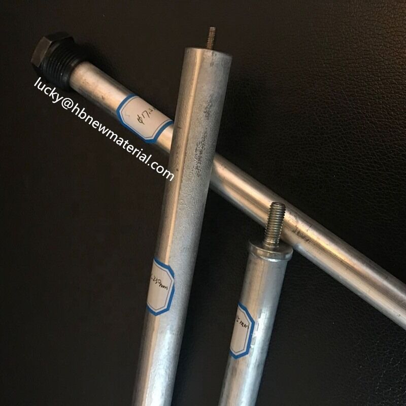 Hastes de Ânodo de Magnésio de 100 200 500 Mm de Comprimento Ou Personalizadas Apresentando Boa Conformabilidade e Excelente Resistência à Corrosão